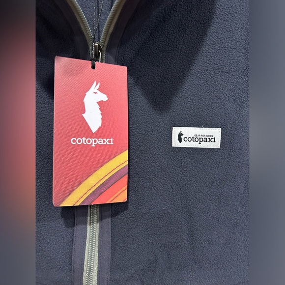 Cotopaxi Men's XL Amado Fleece Vest Graphite Blue NWT Cozy Soft - Picture 10 of 13